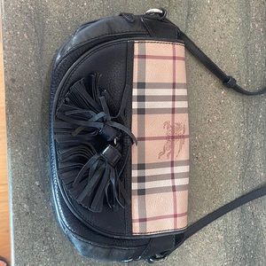 Burberry black leather Crossbody